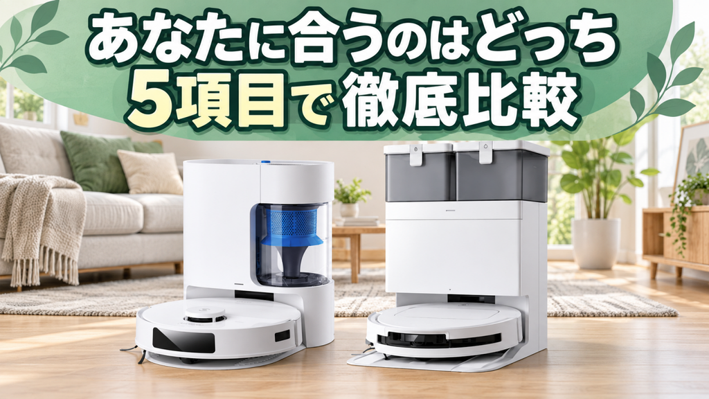 DEEBOT N20 PRO PLUSとDEEBOT T50 OMNIの違いを5項目で徹底比較
